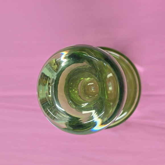 Krosno Poland Green Glass Carafe - Picture 2 of 5